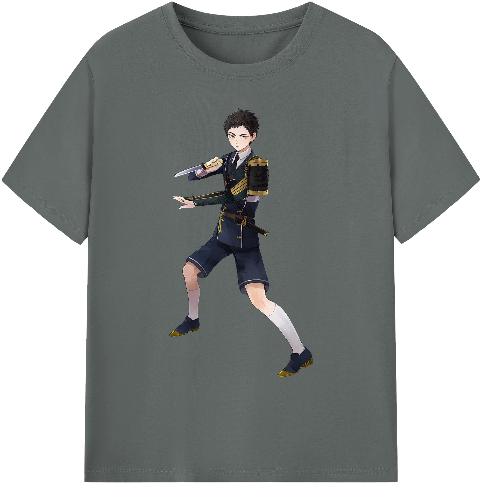 （画像用） 刀剣乱舞 Touken Ranbu 綿100％ メンズ半袖Tシャツ｜肌触りやわらか＆通気性